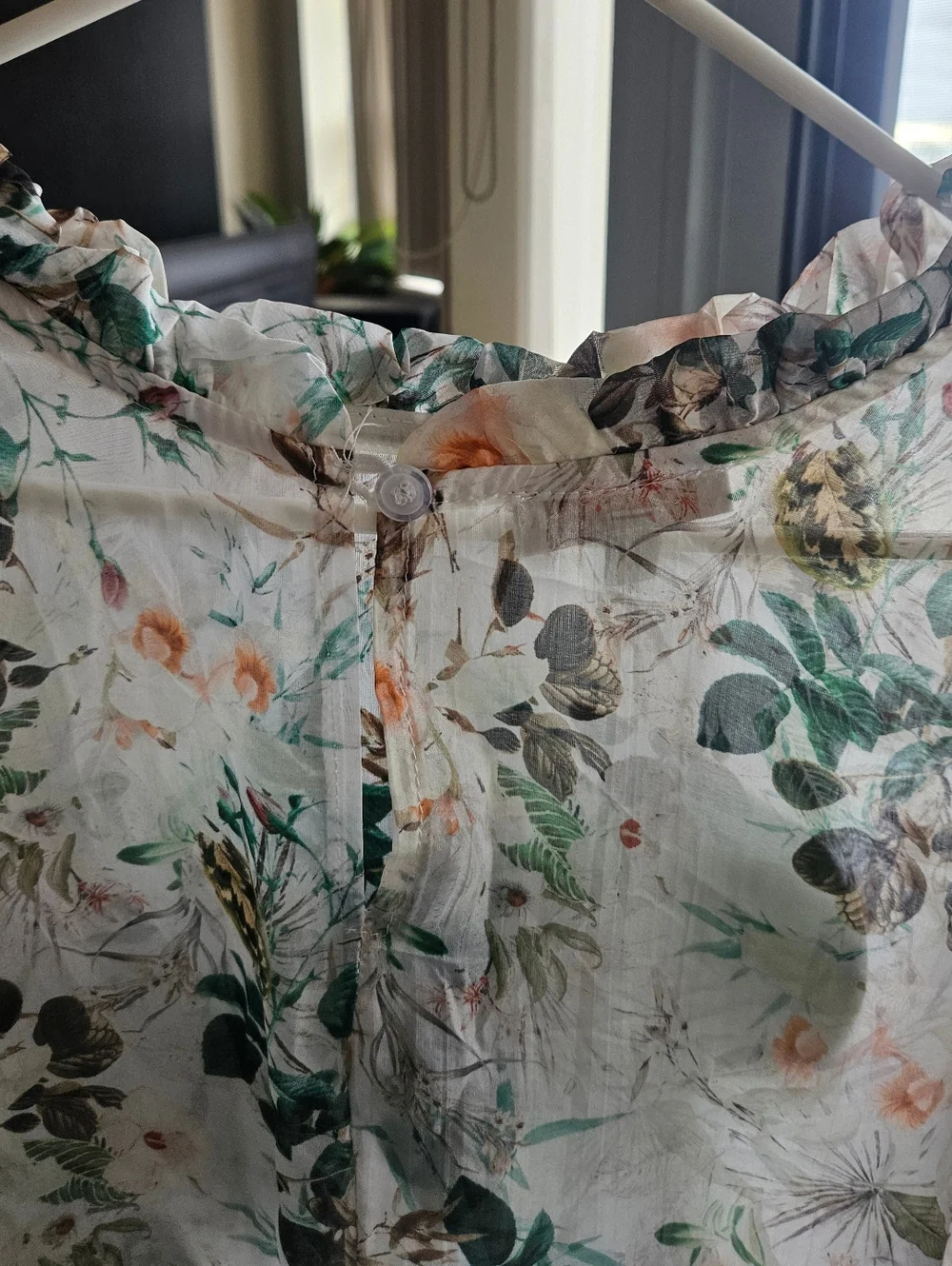 Bellambra, Made In Italy, Silk Floral Fringe Dress, Medium, 21ptp - Picture 6 of 10
